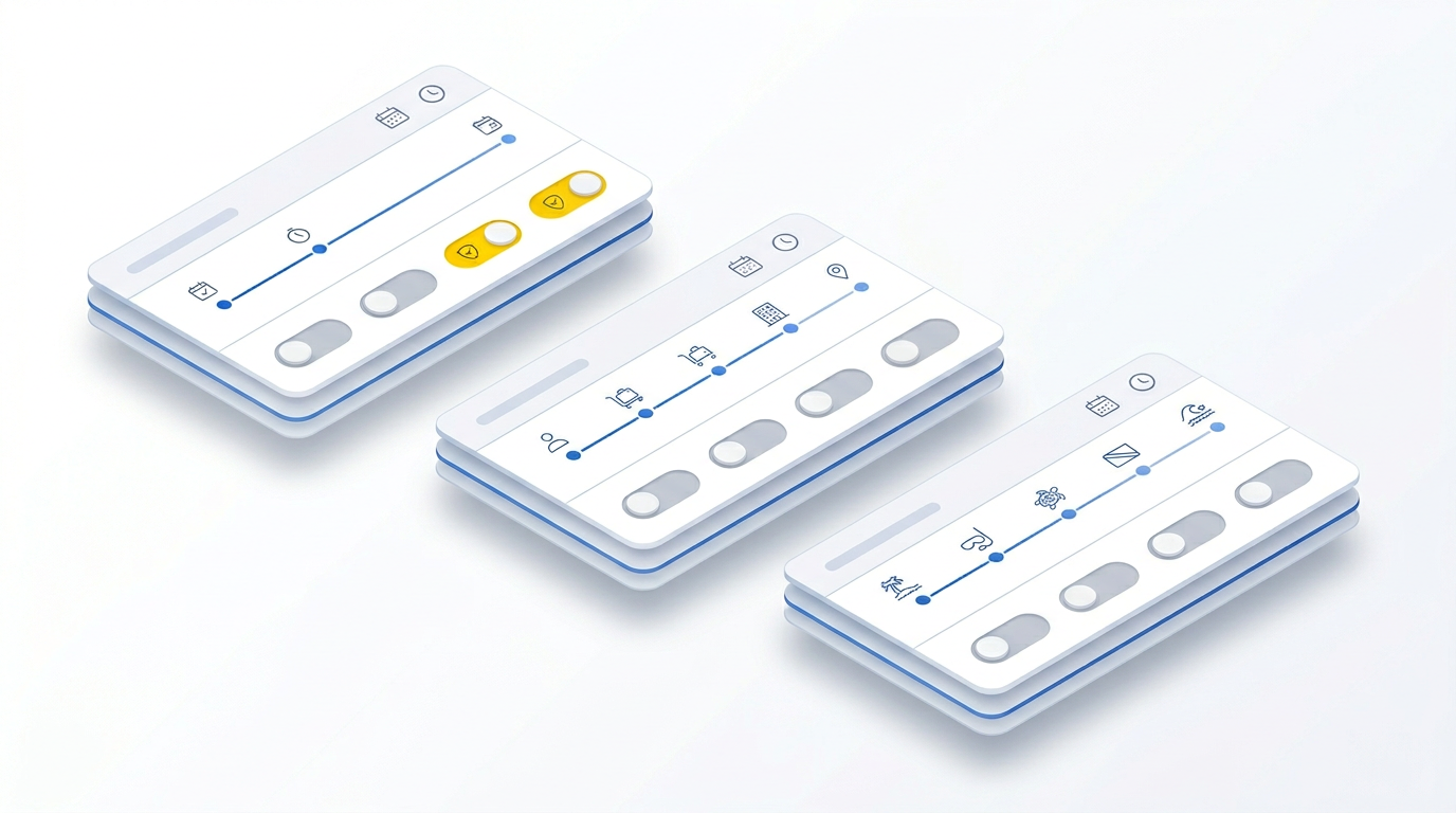 Illustration of optional extras tailored to each booking