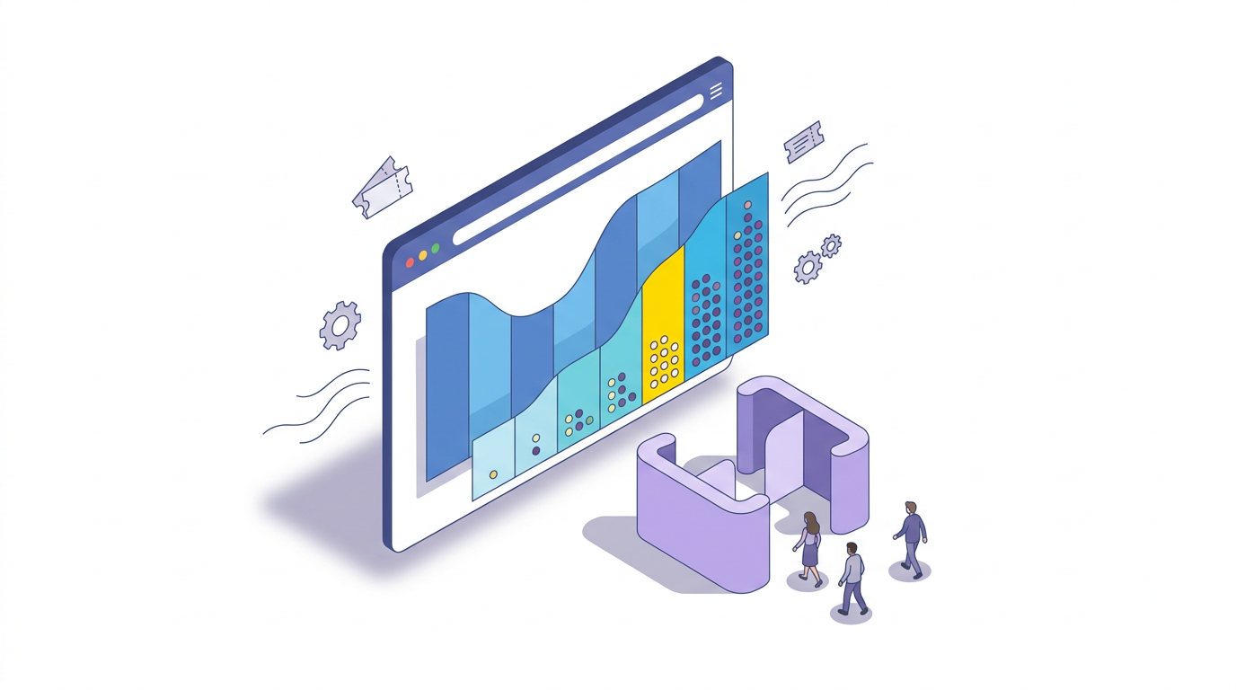 Illustration of timed entry and visitor bookings
