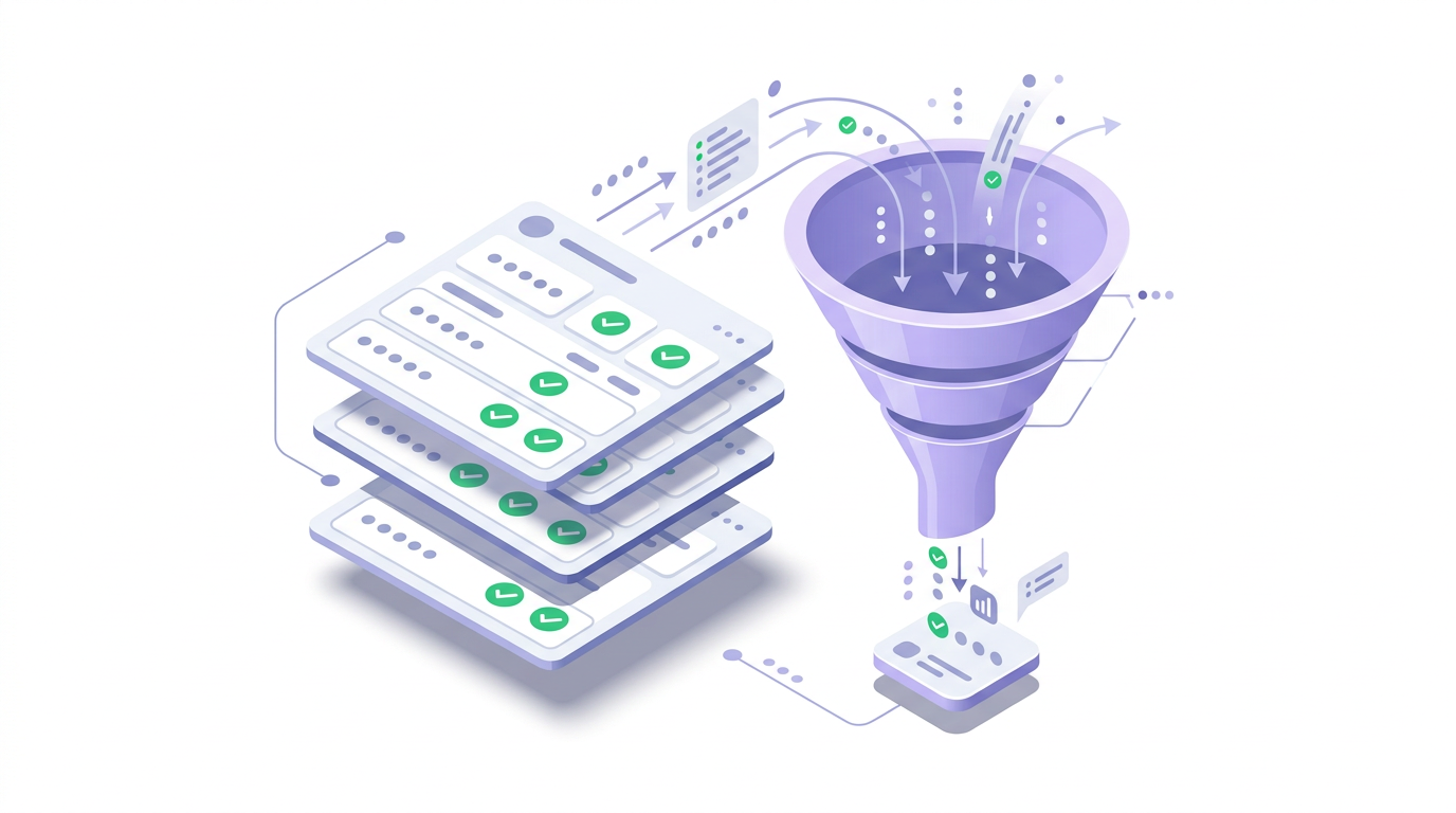 Illustration of reporting tools and saved views