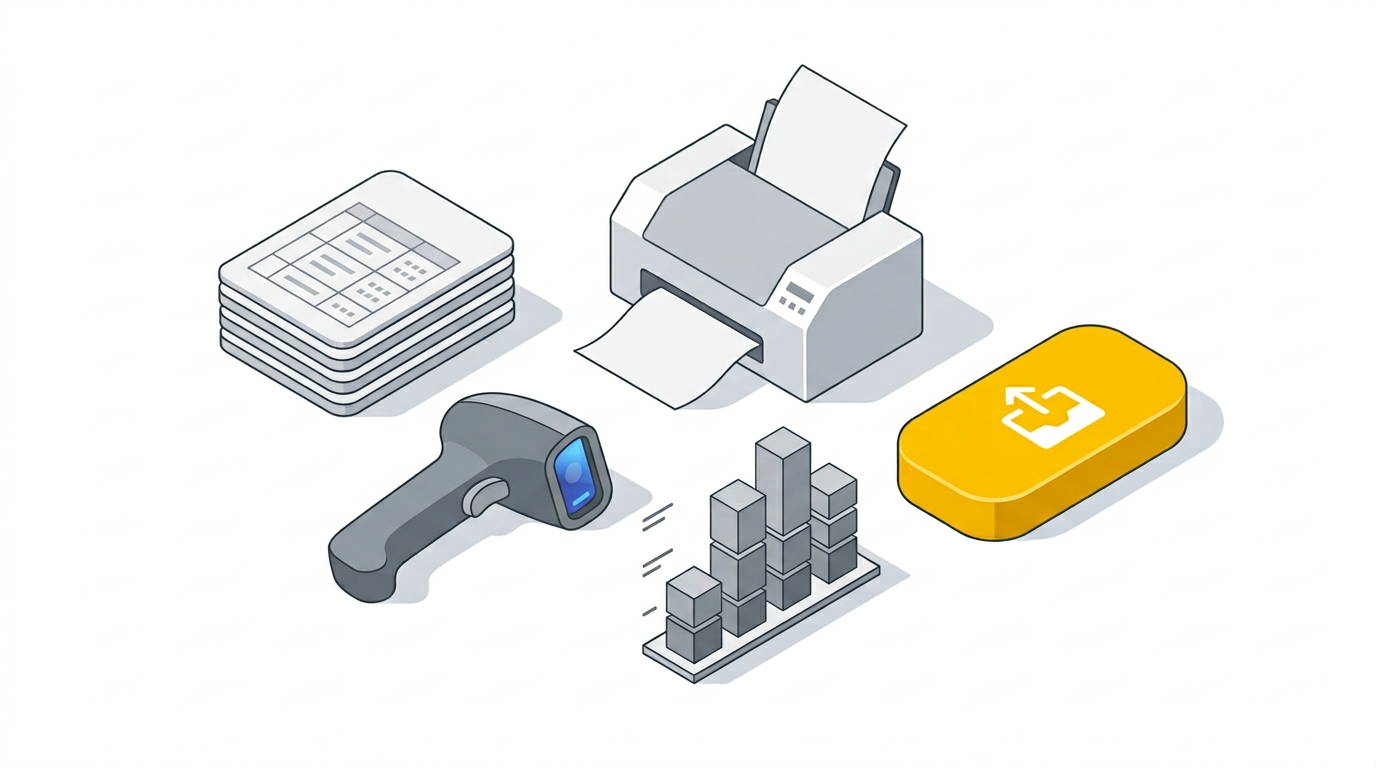 Illustration: operational exports for finance and check-in